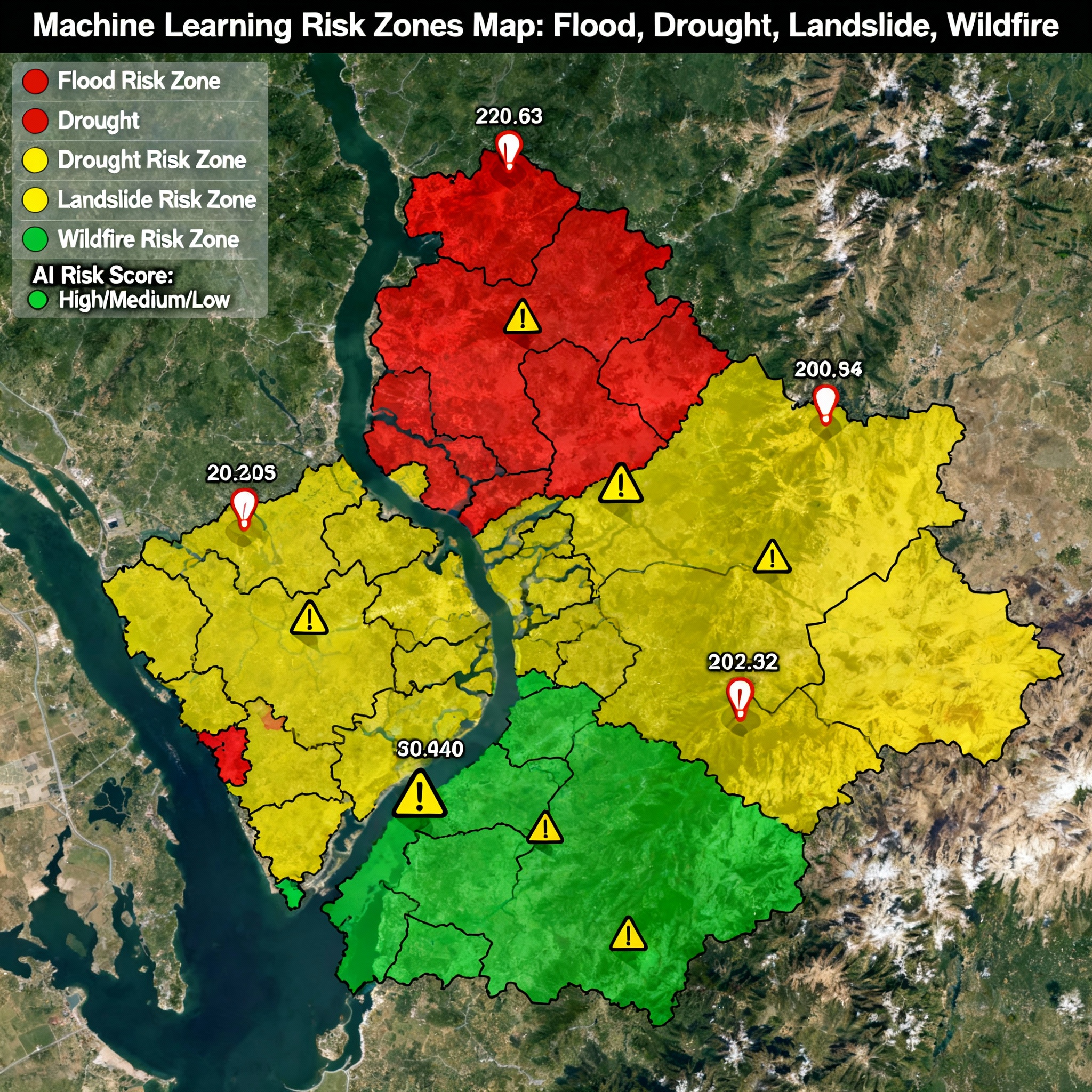 Machine Learning (ML) Models for Natrural Hazard Mapping